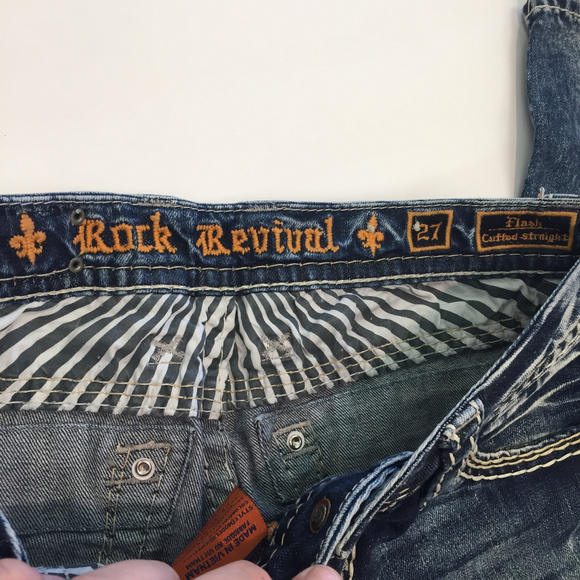 Rock Revivial "Flash" Cuffed Straight - Picture 3 of 6